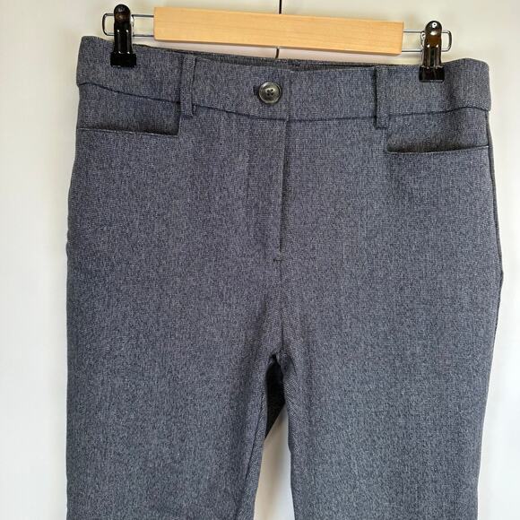 Loft Sutton Skinny Gray Flat Front Straight Office Dress Pants Womens 4P Suit - Picture 3 of 15